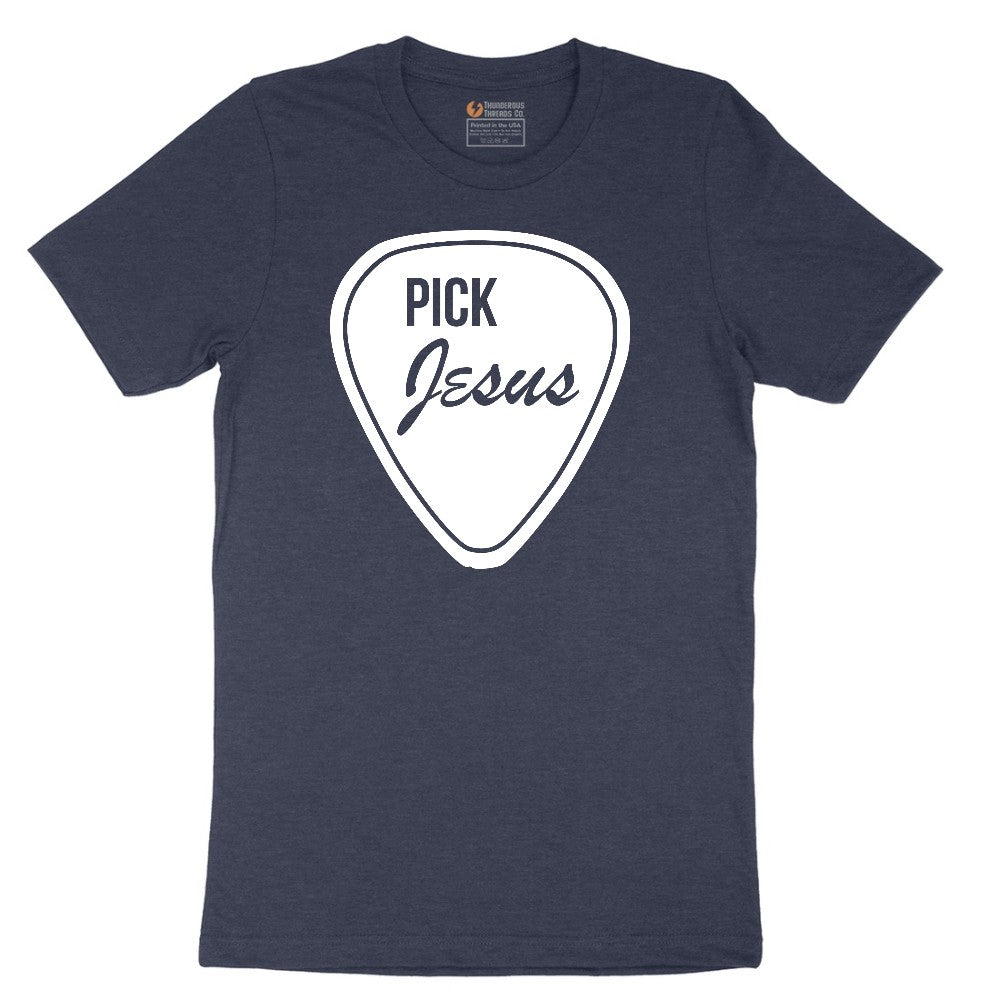 Pick Jesus Short Sleeve Tee - Heather Navy
