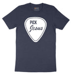Pick Jesus Short Sleeve Tee - Heather Navy