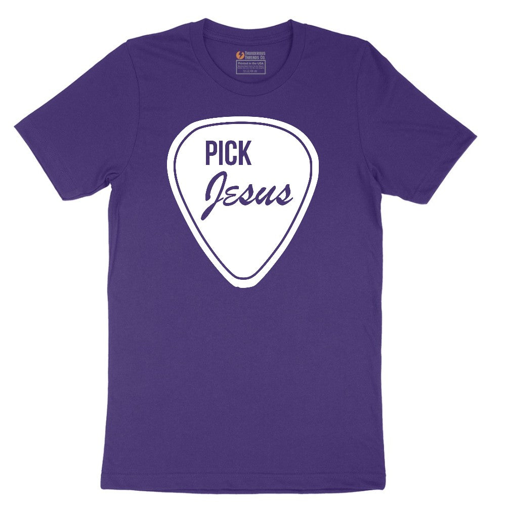 Pick Jesus Short Sleeve Tee - Team Purple