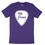 Pick Jesus Short Sleeve Tee - Team Purple