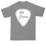 Pick Jesus tall t-shirt for men in Athletic Heather