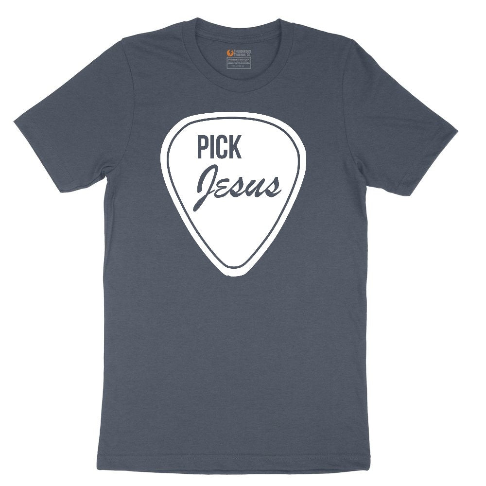 Pick Jesus Youth Short Sleeve Tee - Heather Navy