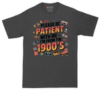 Please Be Patient with Me I'm from the 1900s tall t-shirt for men in Dark Heather Grey