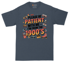 Please Be Patient with Me I'm from the 1900s tall t-shirt for men in Heather Navy