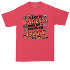 Please Be Patient with Me I'm from the 1900s tall t-shirt for men in Heather Red