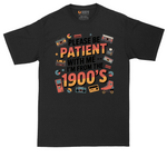 Please Be Patient with Me I'm from the 1900s tall t-shirt for men in Jet Black