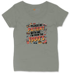 Please Be Patient with Me I'm from the 1900s Ladies Curvy Tee - Bamboo Blackout