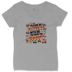 Please Be Patient with Me I'm from the 1900s Ladies Curvy Tee - Granite Heather