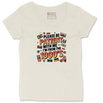 Please Be Patient with Me I'm from the 1900s Ladies Curvy Tee - Natural Heather