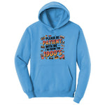 Please Be Patient with Me I'm from the 1900s Ladies Hoodie - Aquatic Blue