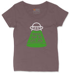 Please Take Me With You Ladies Curvy Tee - Sangria Blackout