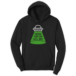 Please Take Me With You Ladies Hoodie - Jet Black