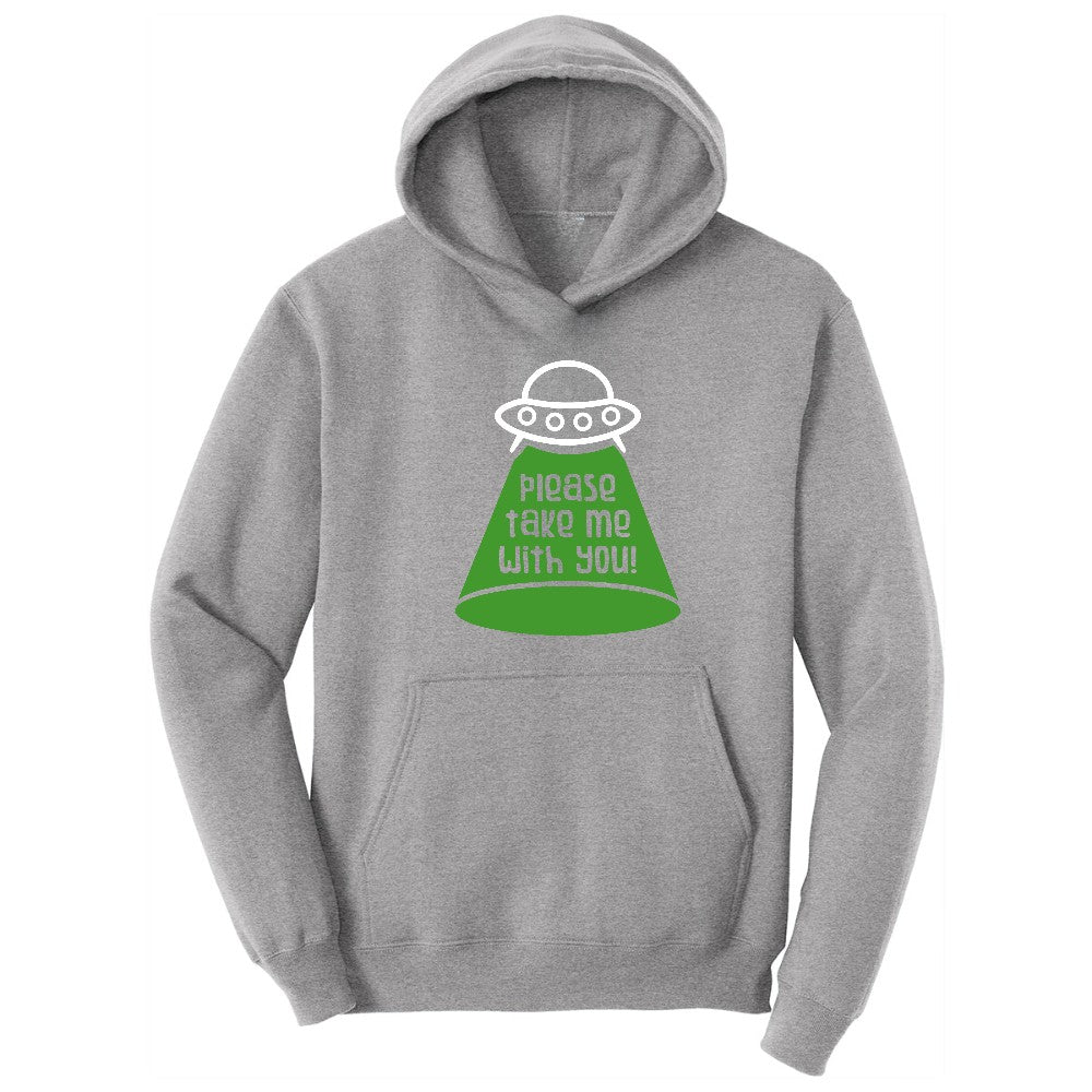 Please Take Me With You Hoodie - Athletic Heather