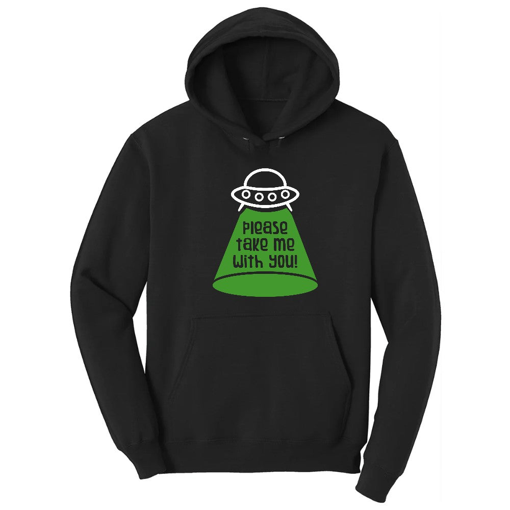 Please Take Me With You Hoodie - Jet Black