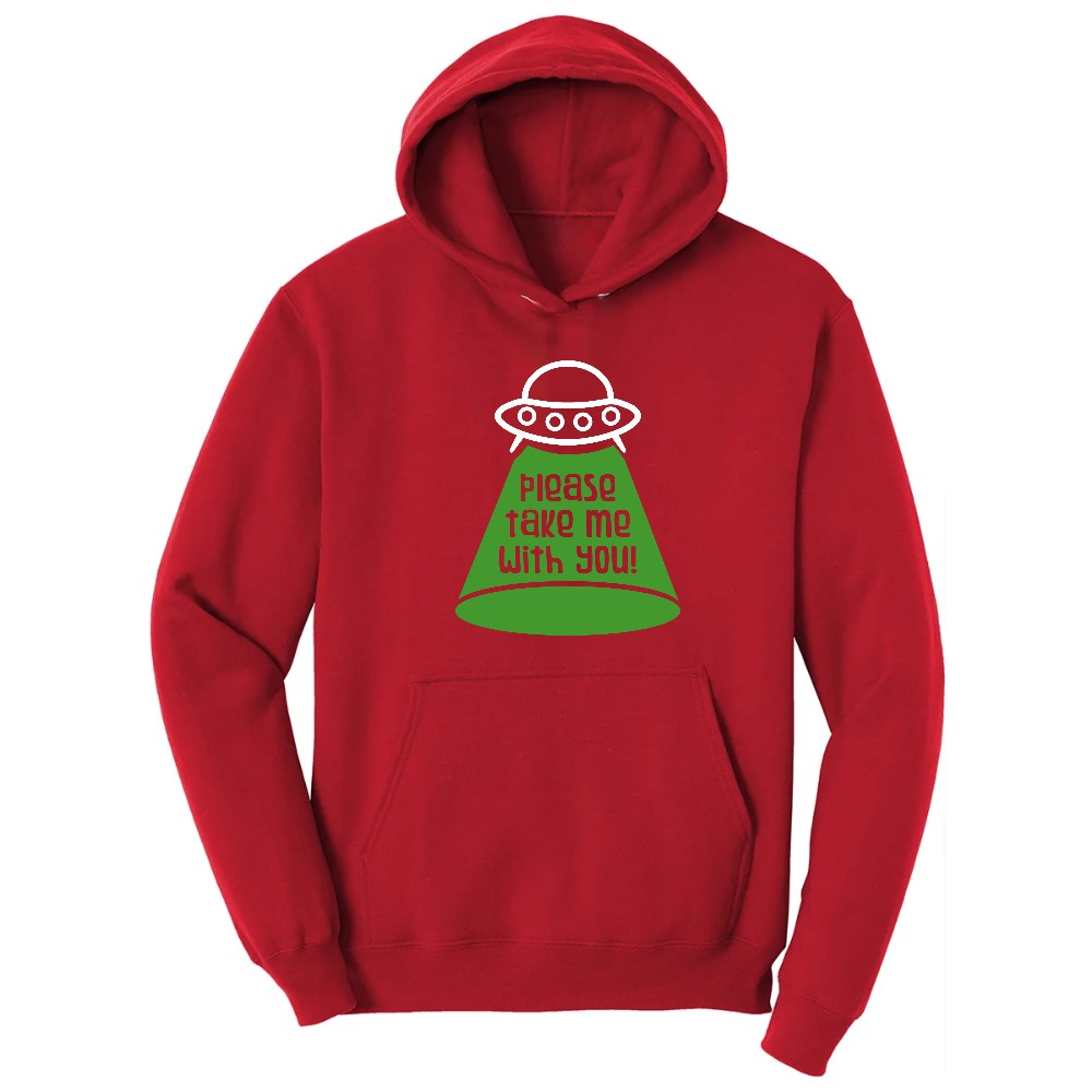 Please Take Me With You Hoodie - Red