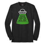 Please Take Me With You Long Sleeve Tee - Jet Black