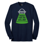 Please Take Me With You Long Sleeve Tee - Navy
