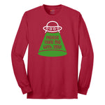 Please Take Me With You Long Sleeve Tee - Red