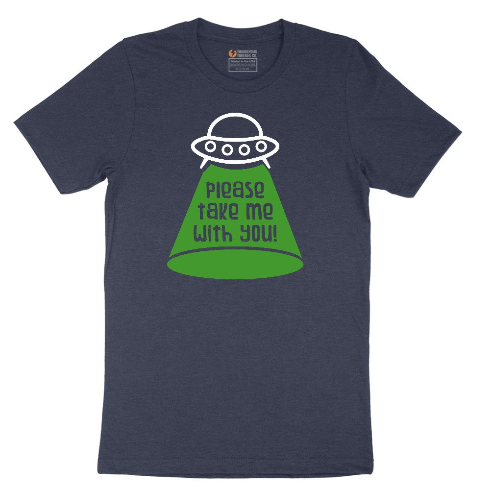 Please Take Me With You Short Sleeve Tee - Heather Navy