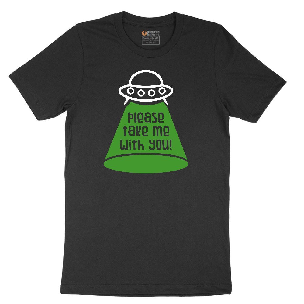 Please Take Me With You Short Sleeve Tee - Jet Black