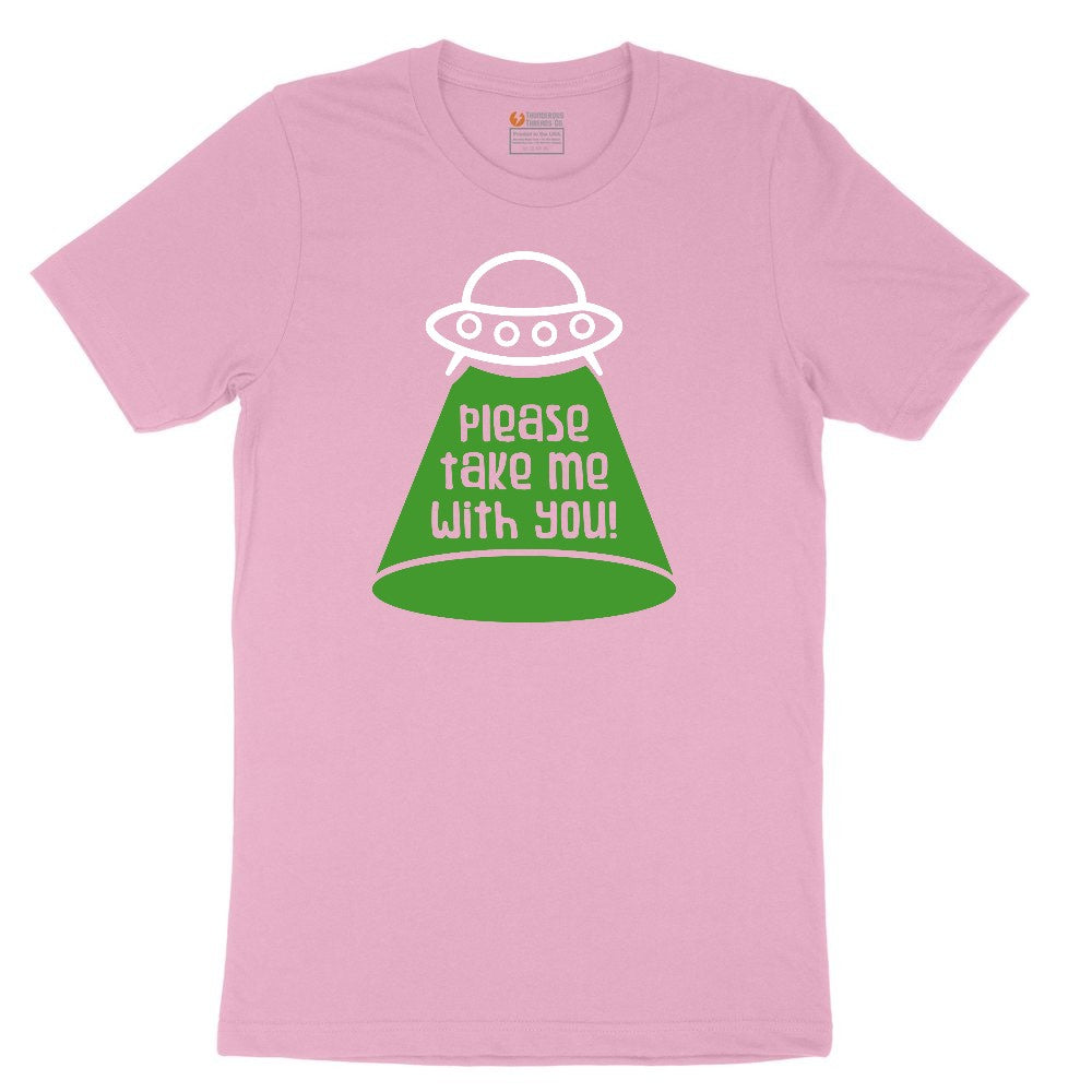 Please Take Me With You Toddler Short Sleeve Tee - Candy Pink