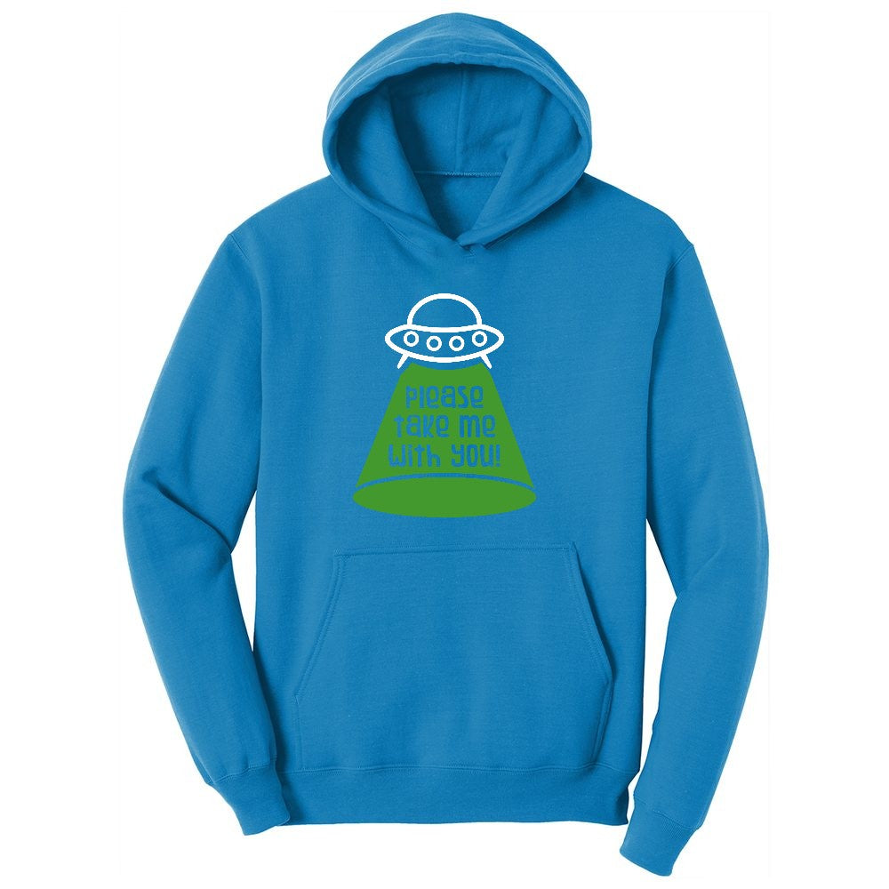 Please Take Me With You Youth Hoodie - Sapphire