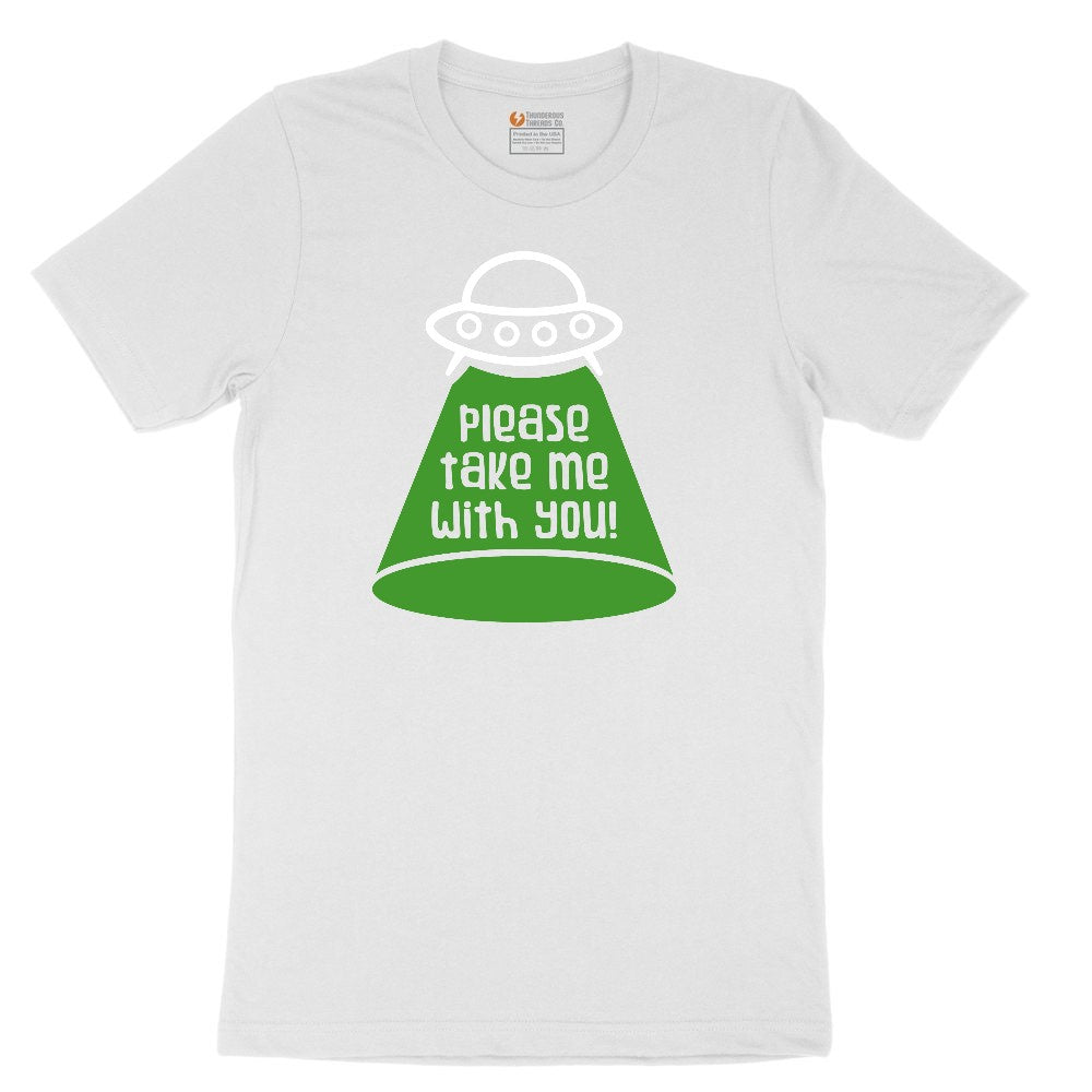 Please Take Me With You Youth Short Sleeve Tee - White