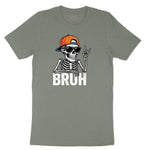 Bruh Halloween Skeleton Ladies Short Sleeve Tee - Bamboo Blackout