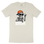 Bruh Halloween Skeleton Ladies Short Sleeve Tee - Natural Heather
