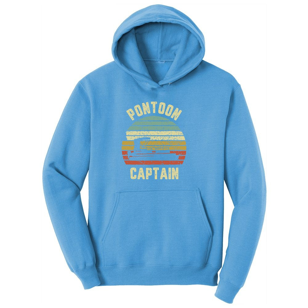 Pontoon Captain Ladies Hoodie - Aquatic Blue