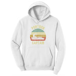 Pontoon Captain Ladies Hoodie - White