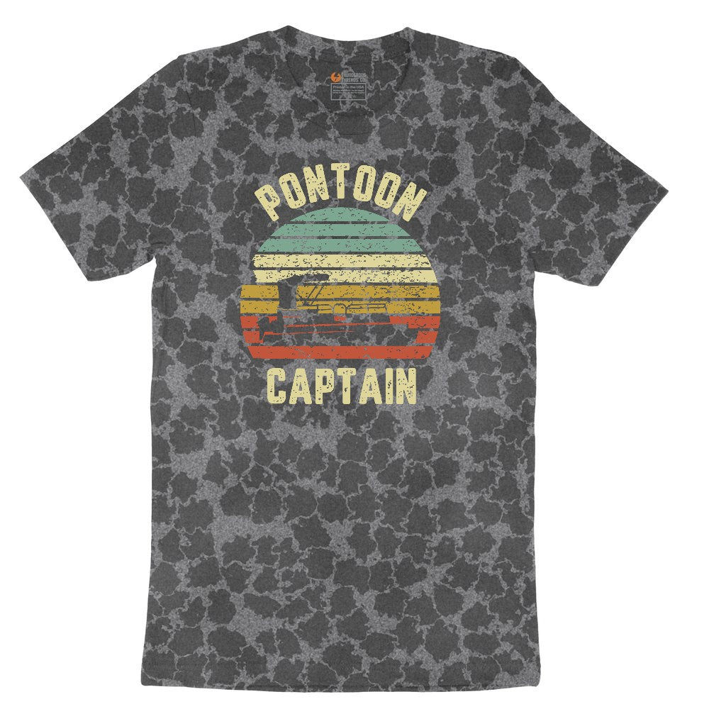 Pontoon Captain Ladies Short Sleeve Tee - Black Leopard