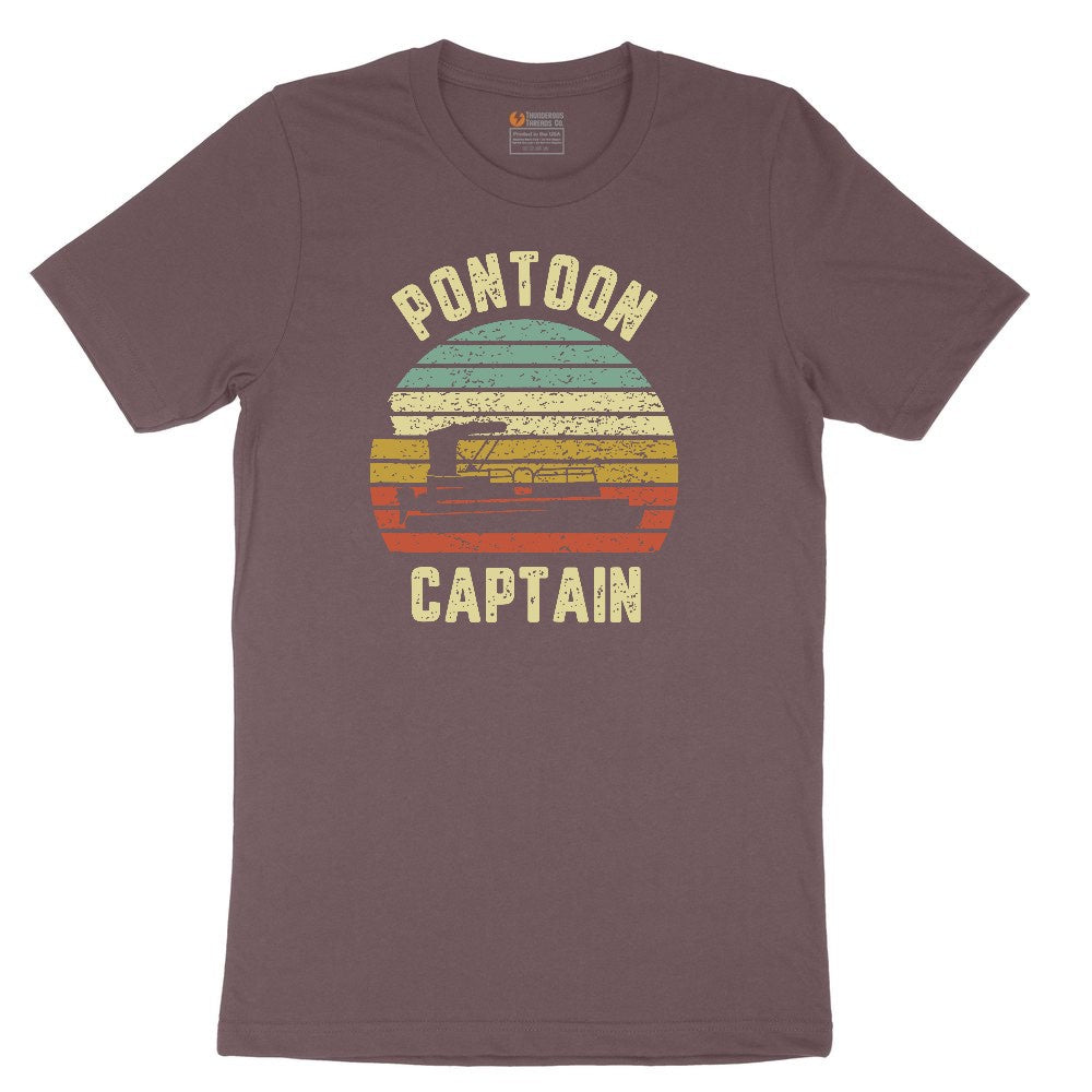 Pontoon Captain Ladies Short Sleeve Tee - Sangria Blackout