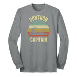 Pontoon Captain Long Sleeve Tee - Athletic Grey