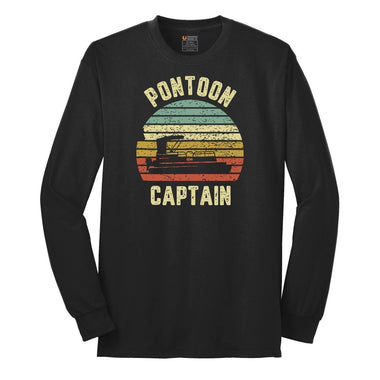 Pontoon Captain Long Sleeve Tee - Jet Black