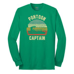 Pontoon Captain Long Sleeve Tee - Kelly Green