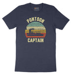 Pontoon Captain Short Sleeve Tee - Heather Navy
