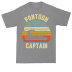 Pontoon Captain tall t-shirt for men in Athletic Heather