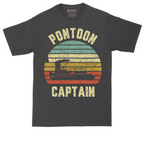 Pontoon Captain tall t-shirt for men in Dark Heather Grey