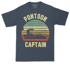Pontoon Captain tall t-shirt for men in Heather Navy