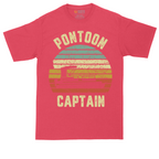 Pontoon Captain tall t-shirt for men in Heather Red
