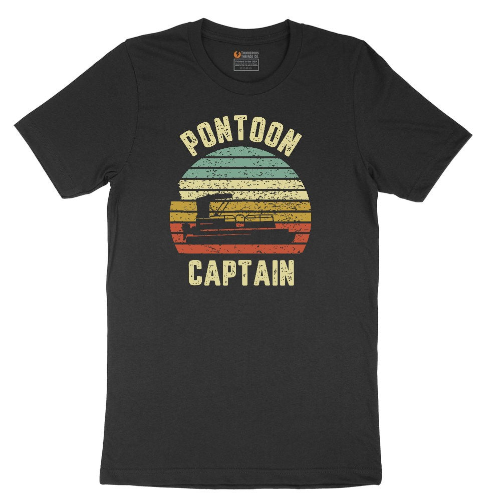 Pontoon Captain Toddler Short Sleeve Tee - Black
