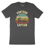 Pontoon Captain Toddler Short Sleeve Tee - Dark Heather Grey