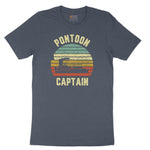 Pontoon Captain Toddler Short Sleeve Tee - Heather Navy