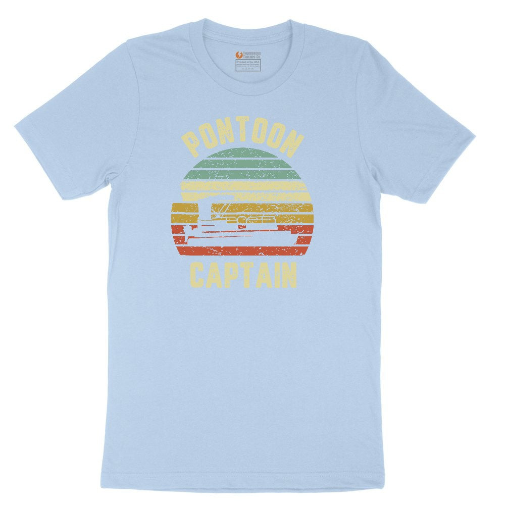 Pontoon Captain Toddler Short Sleeve Tee - Light Blue