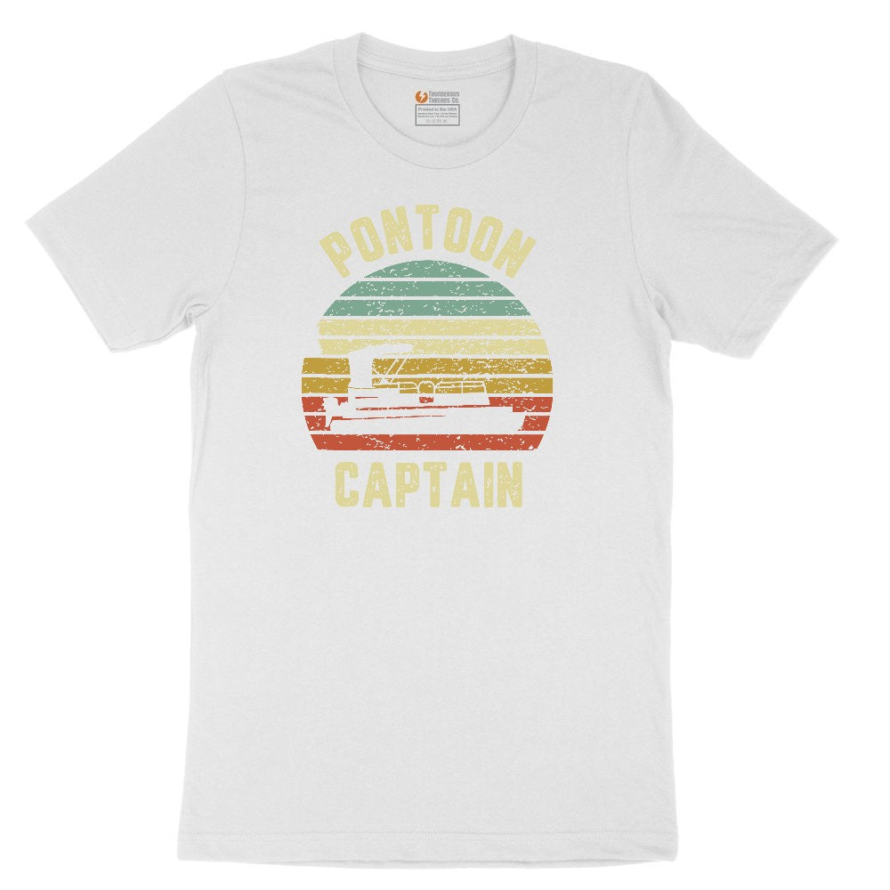 Pontoon Captain Toddler Short Sleeve Tee - White