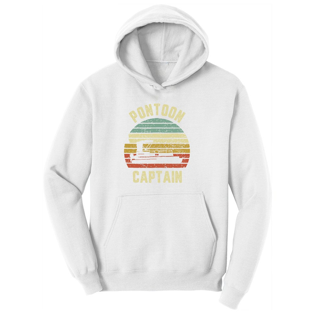 Pontoon Captain Youth Hoodie - White
