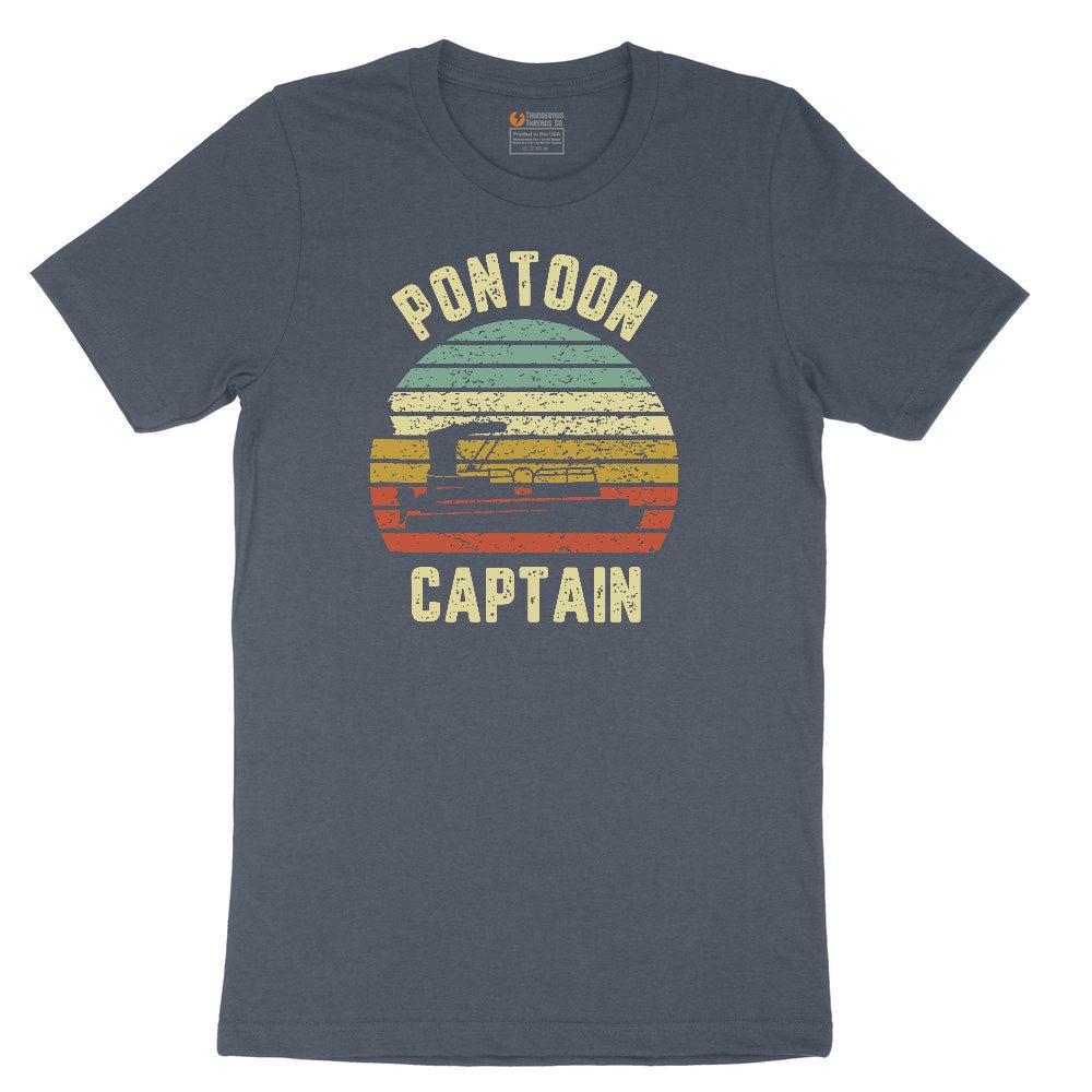 Pontoon Captain Youth Short Sleeve Tee - Heather Navy