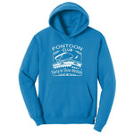 Pontoon Club Party in Slow Motion Ladies Hoodie - Sapphire