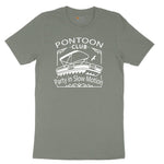Pontoon Club Party in Slow Motion Ladies Short Sleeve Tee - Bamboo Blackout